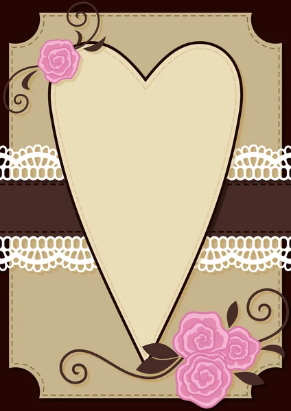 Tarjeta de felicitación de San Valentín — Vector de stock