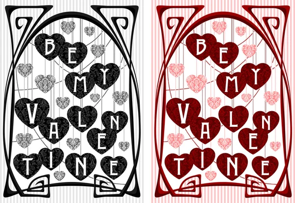 Vintage wenskaart valentine