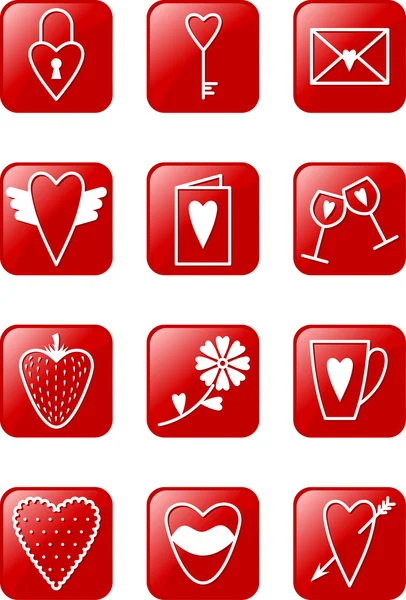 aşk simgeleri ayarlandı