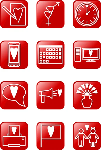 aşk simgeleri ayarlandı