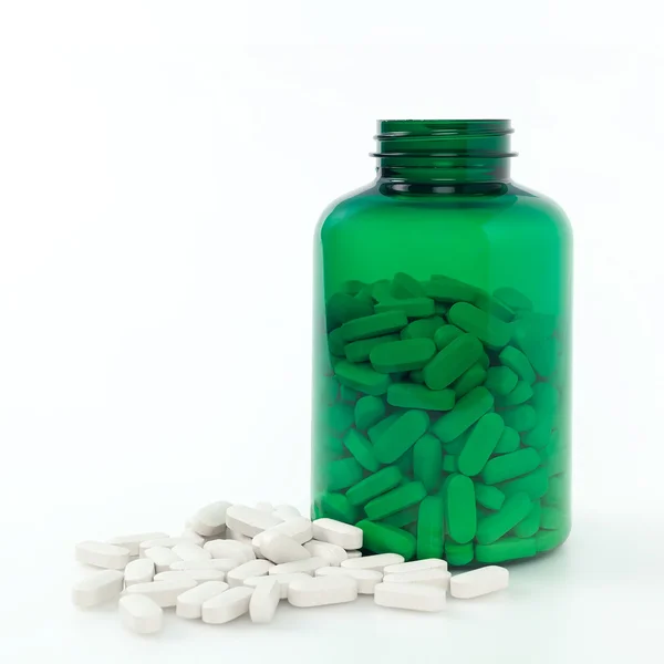 Medicine with bottle — Stock Photo, Image