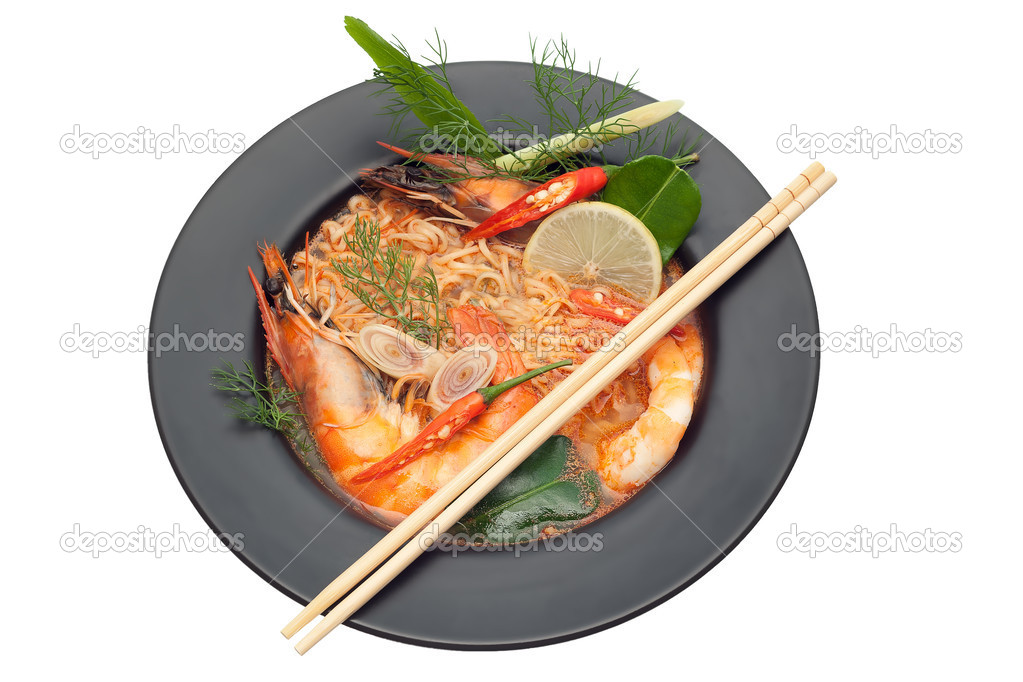 Spicy seafood noodle