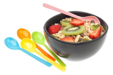 müsli ve meyve Kahvaltı