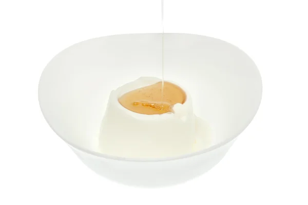 Yoghurt met honing — Stockfoto