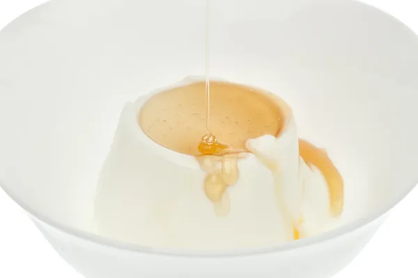 Yogur con miel — Foto de Stock