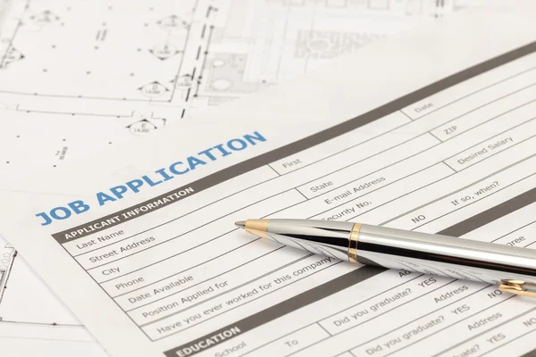 Job application form — Stock Photo, Image