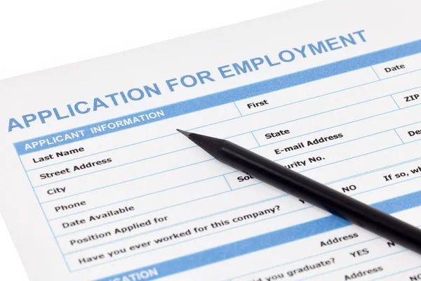 Application for employment — Stock Photo, Image