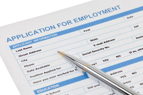 Application for employment — Stock Photo, Image