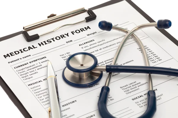 Patientens medicinska historia — Stockfoto