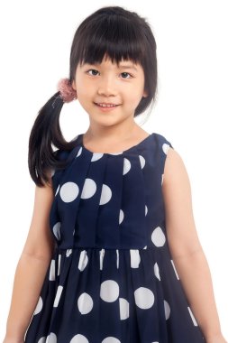 izole gülümseyen kız