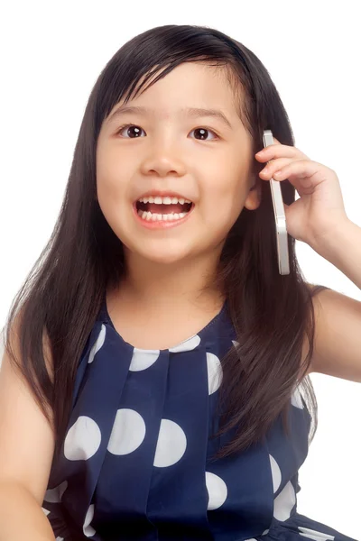 Girl talking on phone — Stock Photo, Image