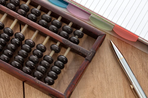 Redovisning abacus — Stockfoto