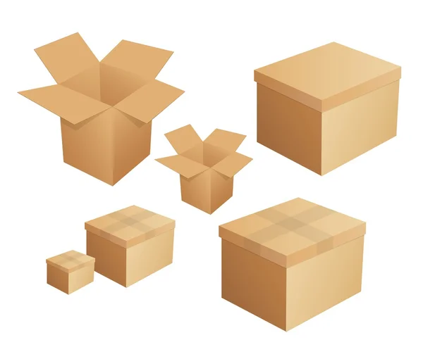 Caja de embalaje — Vector de stock
