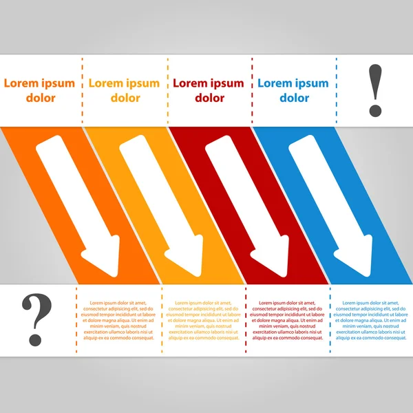 Infográfico de modelo de design moderno — Vetor de Stock