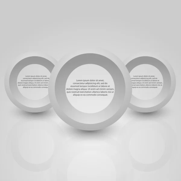 Abstrakt bakgrund av grå cirkel. mall för en text — Stock vektor