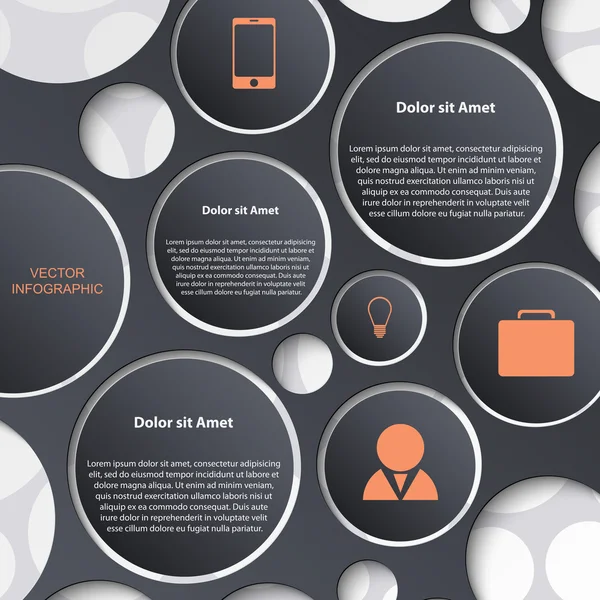 Abstrakte Infografik. Vorlage für modernes Design — Stockvektor