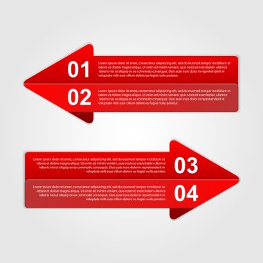 bir ok gibi bir iş modeli için modern Infographic şablonu