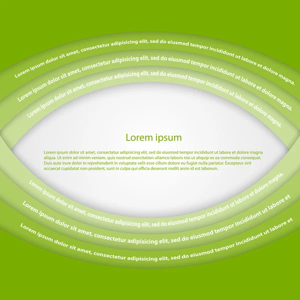 Abstract green background with custom text. Vector. — Stock Vector