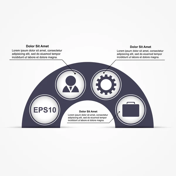 Business infographic. Modern design element. — Stock Vector