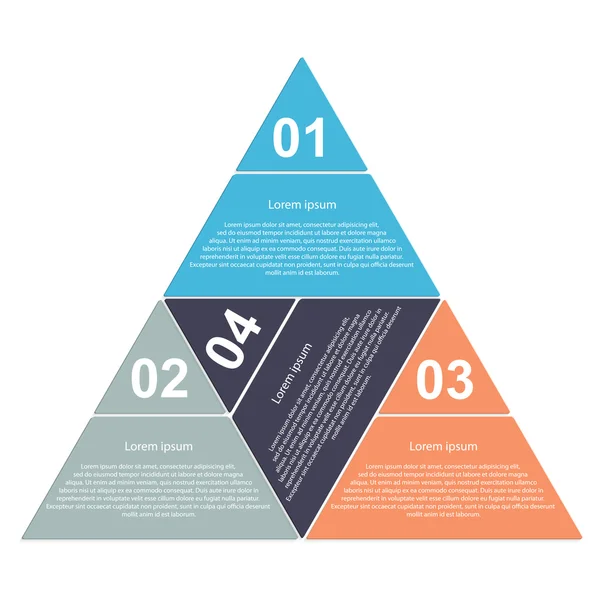 Abstraktní papíru infographic. moderní design šablona — Stockový vektor