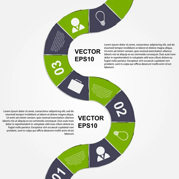 Vector Abstract infographic. Modern design template — Stock Vector