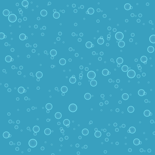 Blue background from bubbles in water
