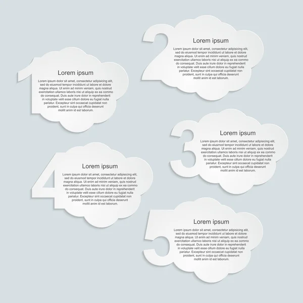 Abstracte papier infographic — Stockvector