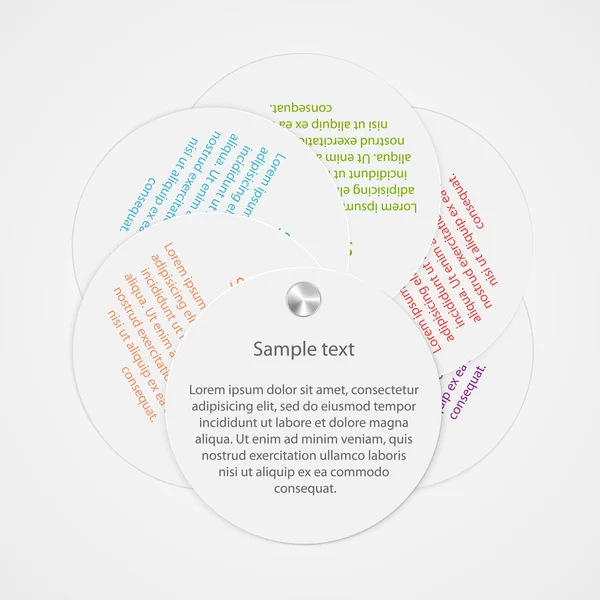 Hârtie abstractă infografică — Vector de stoc