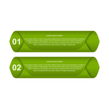 3D kağıt Infographic öğeler soyut