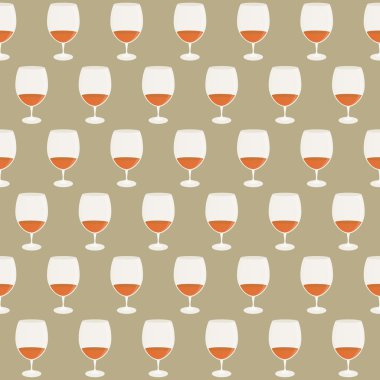 Vintage seamless modeli kadehlerin kırmızı şarap ile. vektör çizim.