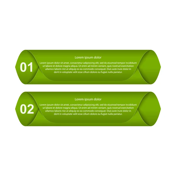 Elementos de infografía de papel 3d abstracto — Vector de stock