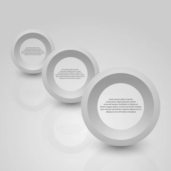Abstracte achtergrond van grijze cirkel. — Stockvector