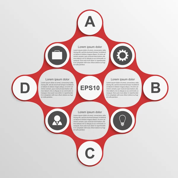 Modern Infographic. tasarım öğeleri. vektör çizim. — Stok Vektör