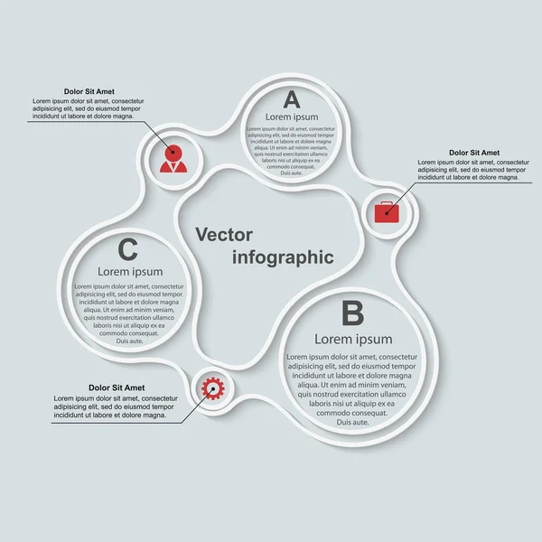 Modern infographic. Design elements. Vector illustration. — Stock Vector