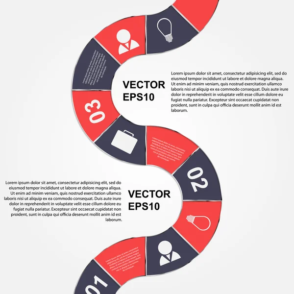 Infographie d'affaires. Modèle de conception — Image vectorielle