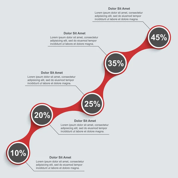 Business infographic. Šablona návrhu — Stockový vektor