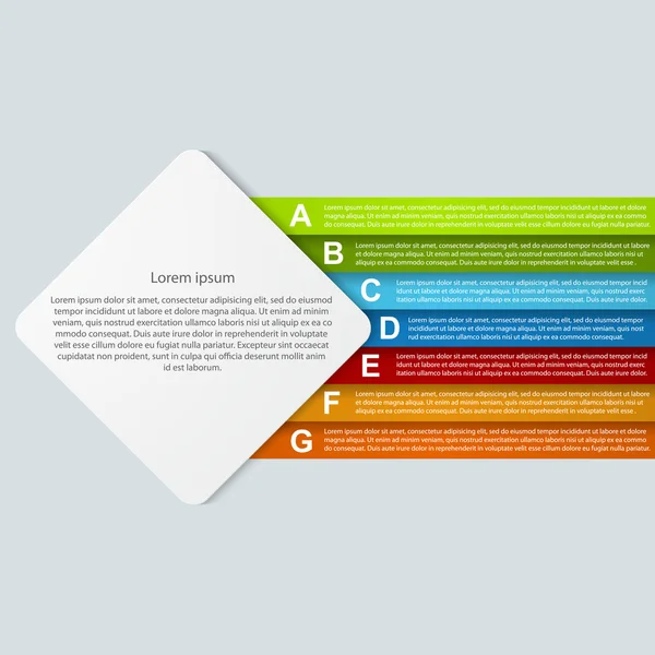 Infografía abstracta en papel . — Archivo Imágenes Vectoriales