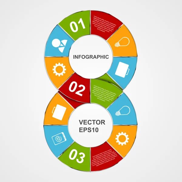 Vector infographic. Design template. — Stock Vector