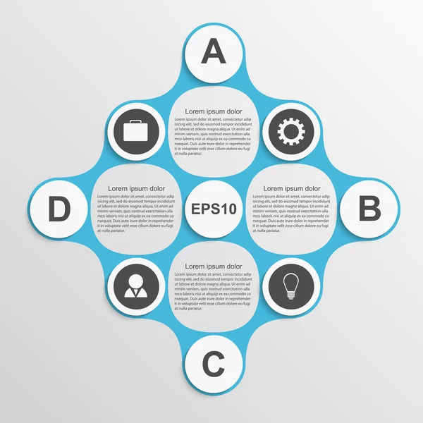 Vektorový infographic. Šablona návrhu. — Stock vektor