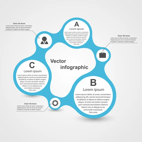 Vector infographic. Design template. — Stock Vector