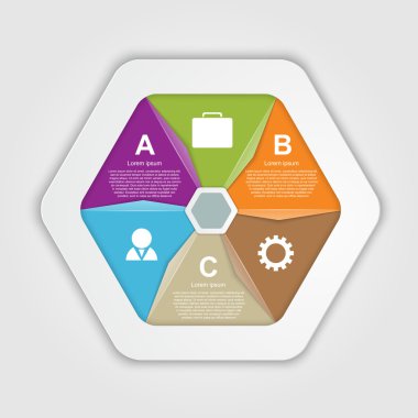 Modern Infographic. tasarım öğeleri.