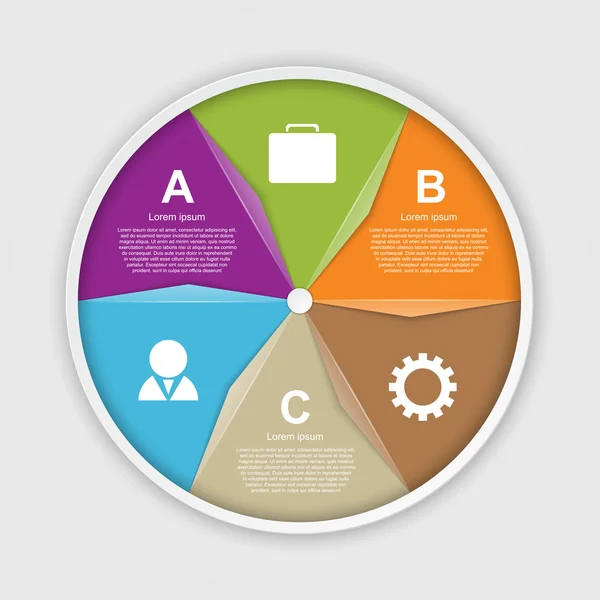 Infográfico vetorial abstrato. Elementos de projeto . — Vetor de Stock