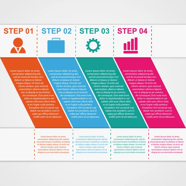 Plantilla de diseño infográfico. Ilustración vectorial — Vector de stock