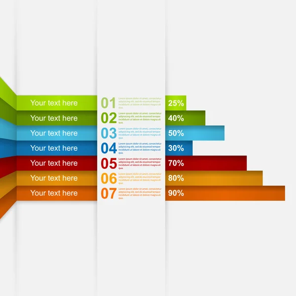 Infographic tervezősablon. vektoros illusztráció — Stock Vector
