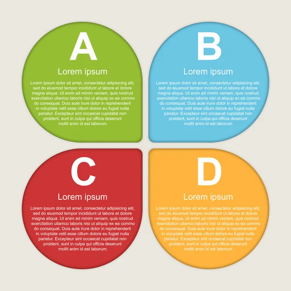 Modello di progettazione infografica. Illustrazione vettoriale — Vettoriale Stock