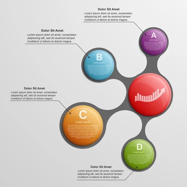 Infographic design template. — Stock Vector