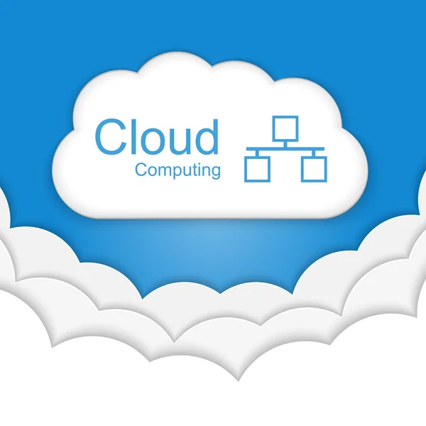 Cloud computing concept. — Stock Vector