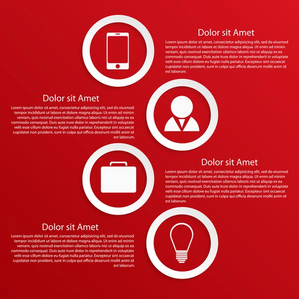 Modelo de design infográfico . — Vetor de Stock