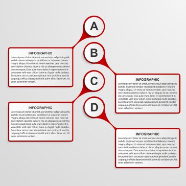 Infographic tasarım şablonu.