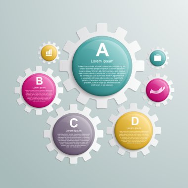 vites Infographic tasarım şablonu.